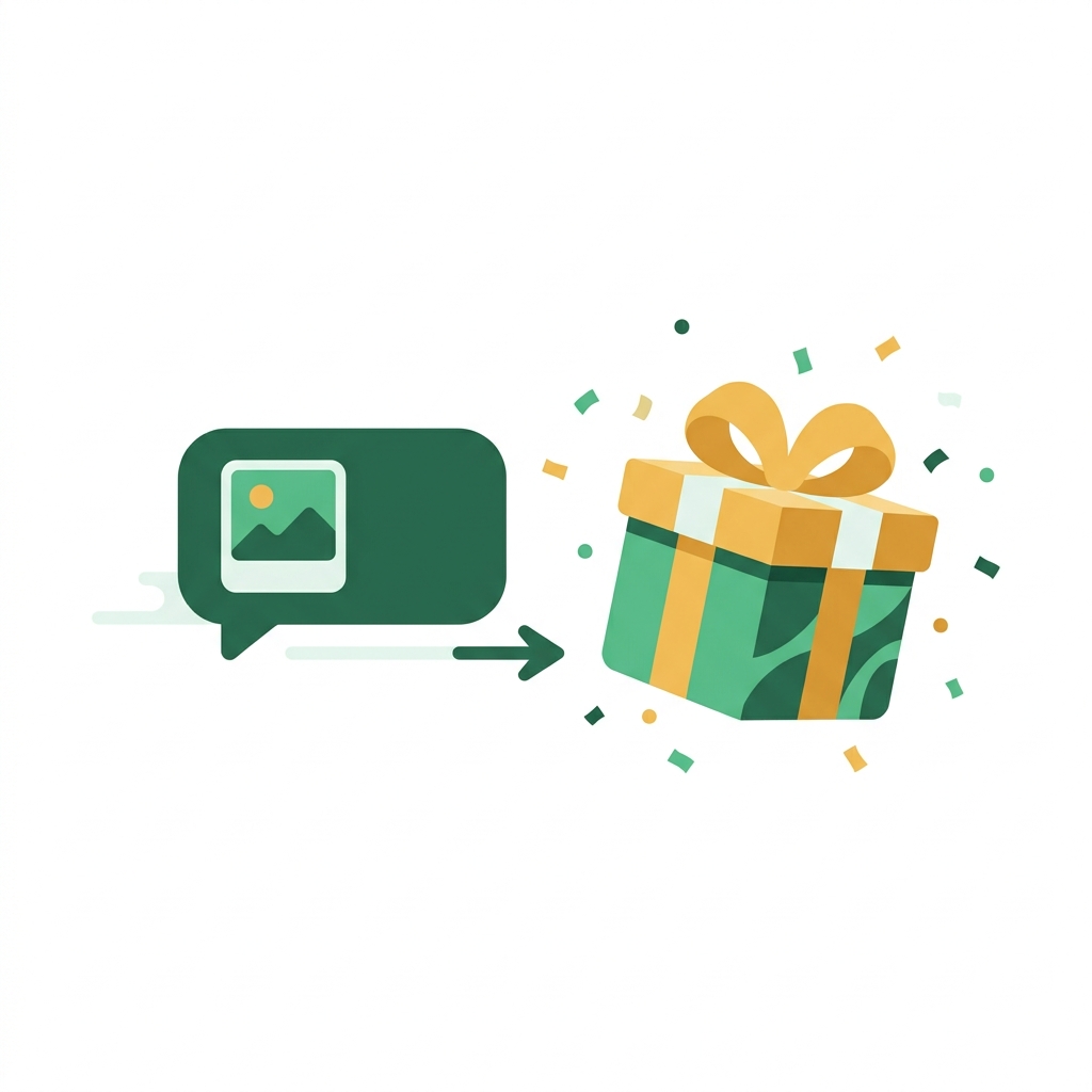 Ilustrasi klaim hadiah lewat WhatsApp