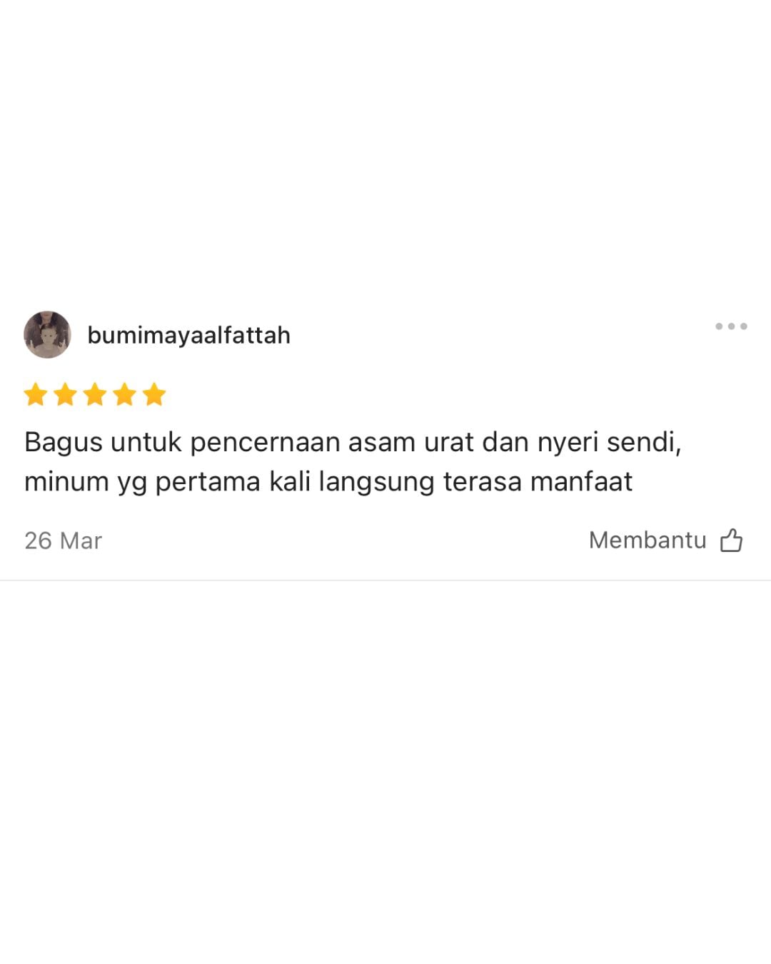 Testimoni UraZen dari pembeli 3