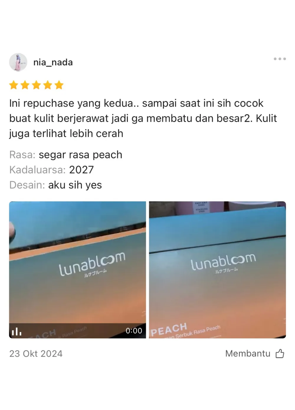 Screenshot chat pelanggan LunaBloom (7 dari 10)