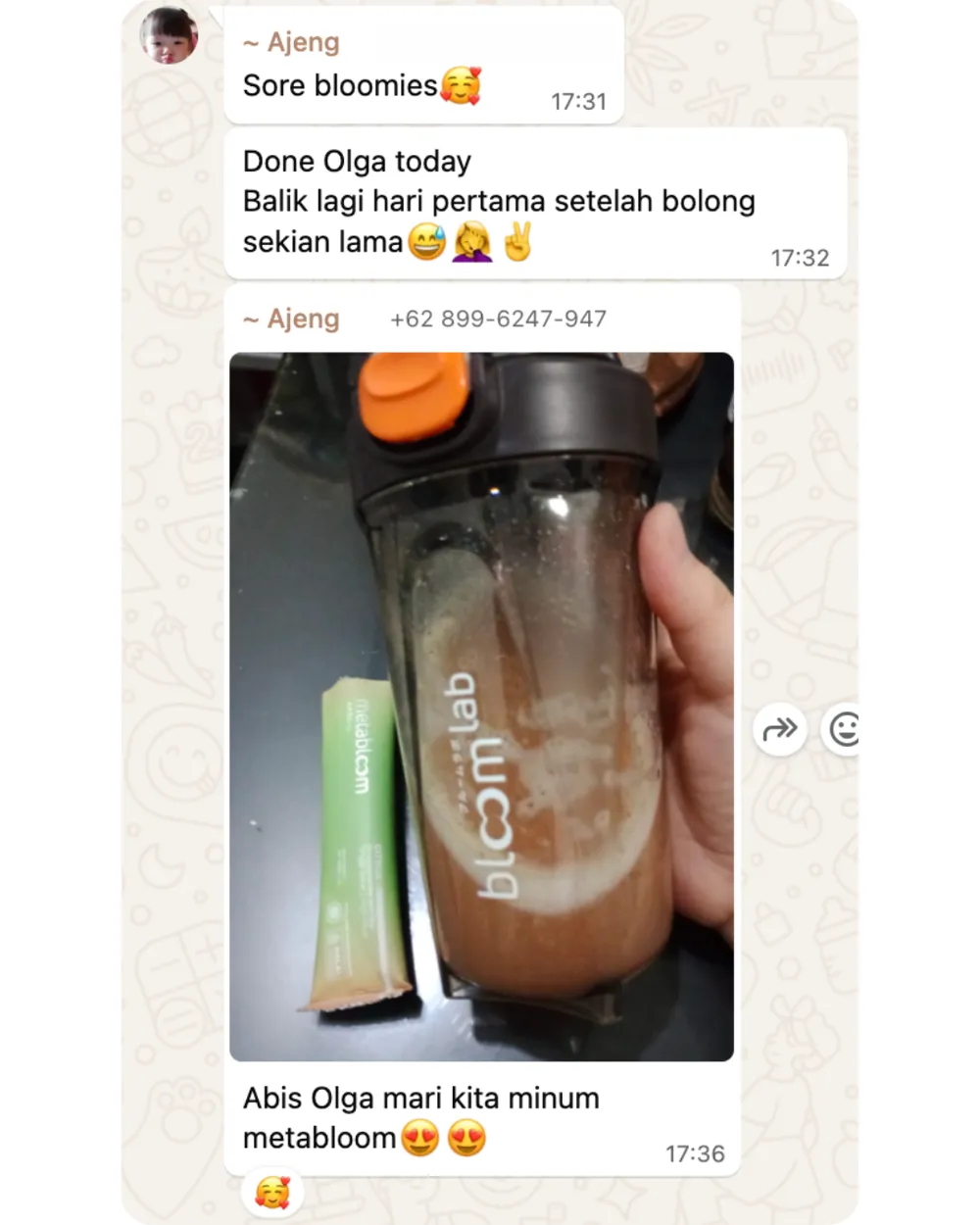 Screenshot chat pelanggan MetaBloom (6 dari 6)