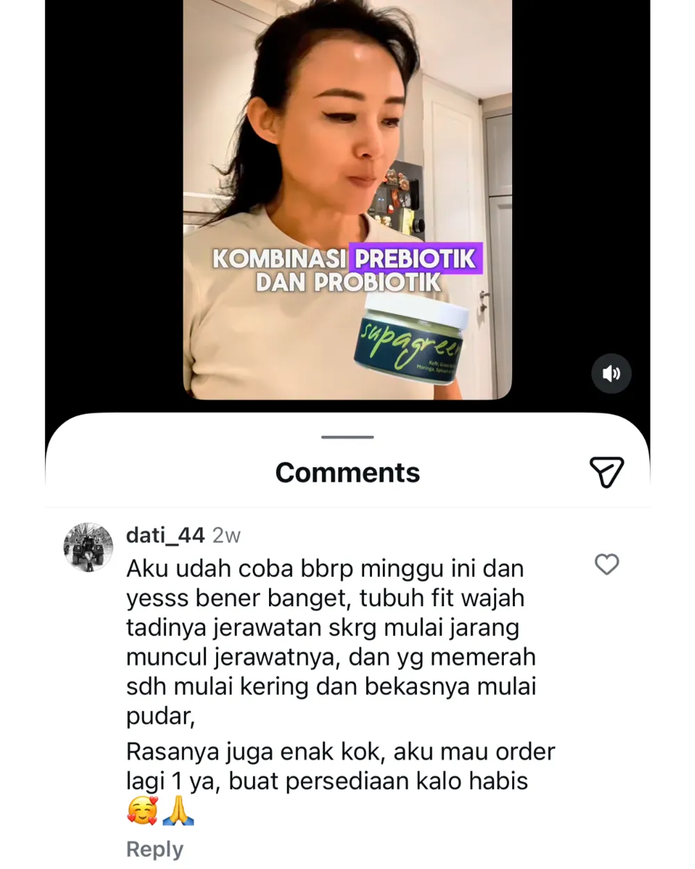 Screenshot chat pelanggan Supagreen (2 dari 6)