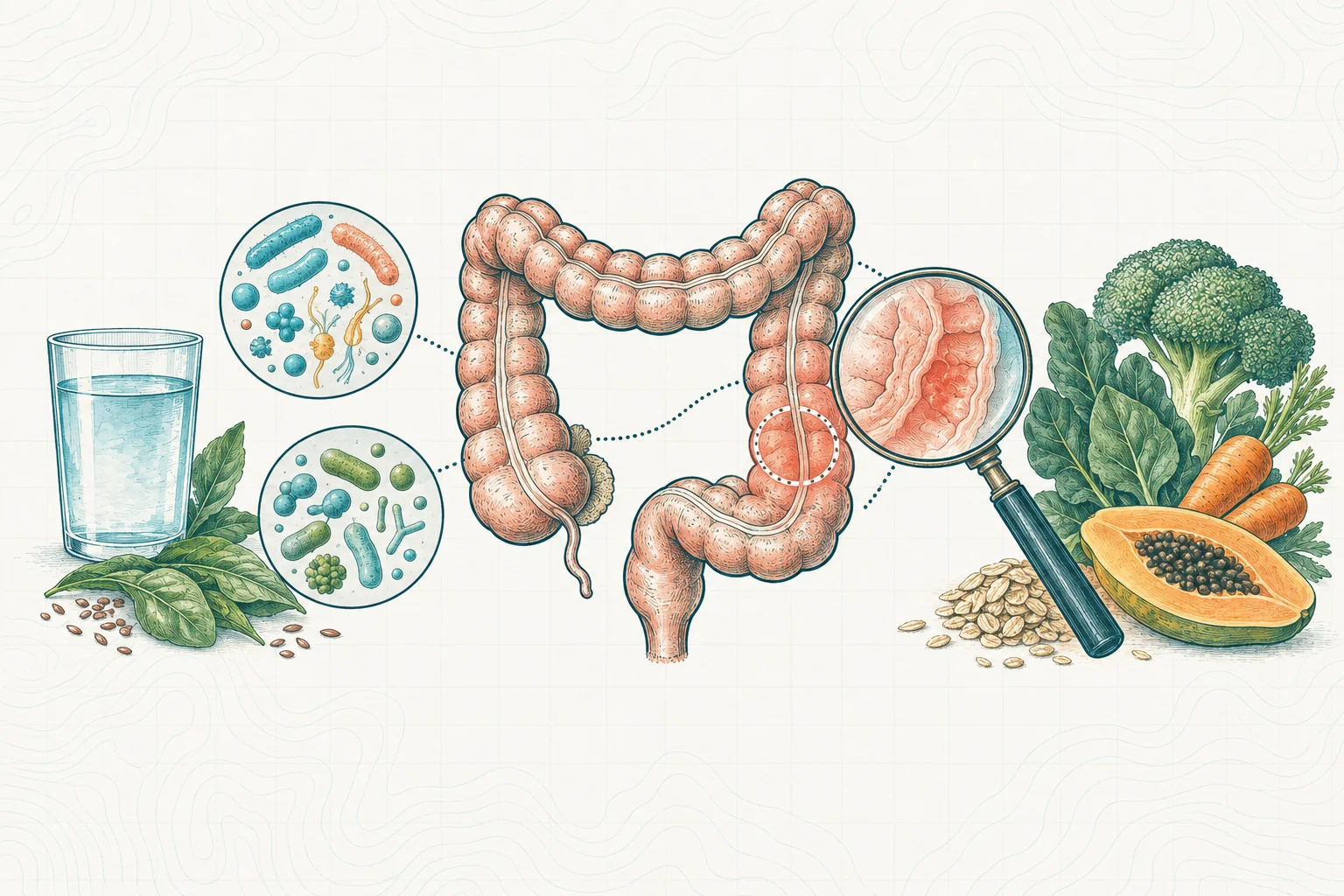 Ilustrasi plat spesimen BloomLab: bab berdarah 7 penyebab penting yang wajib kamu tahu dan hubungannya dengan kesehatan usus