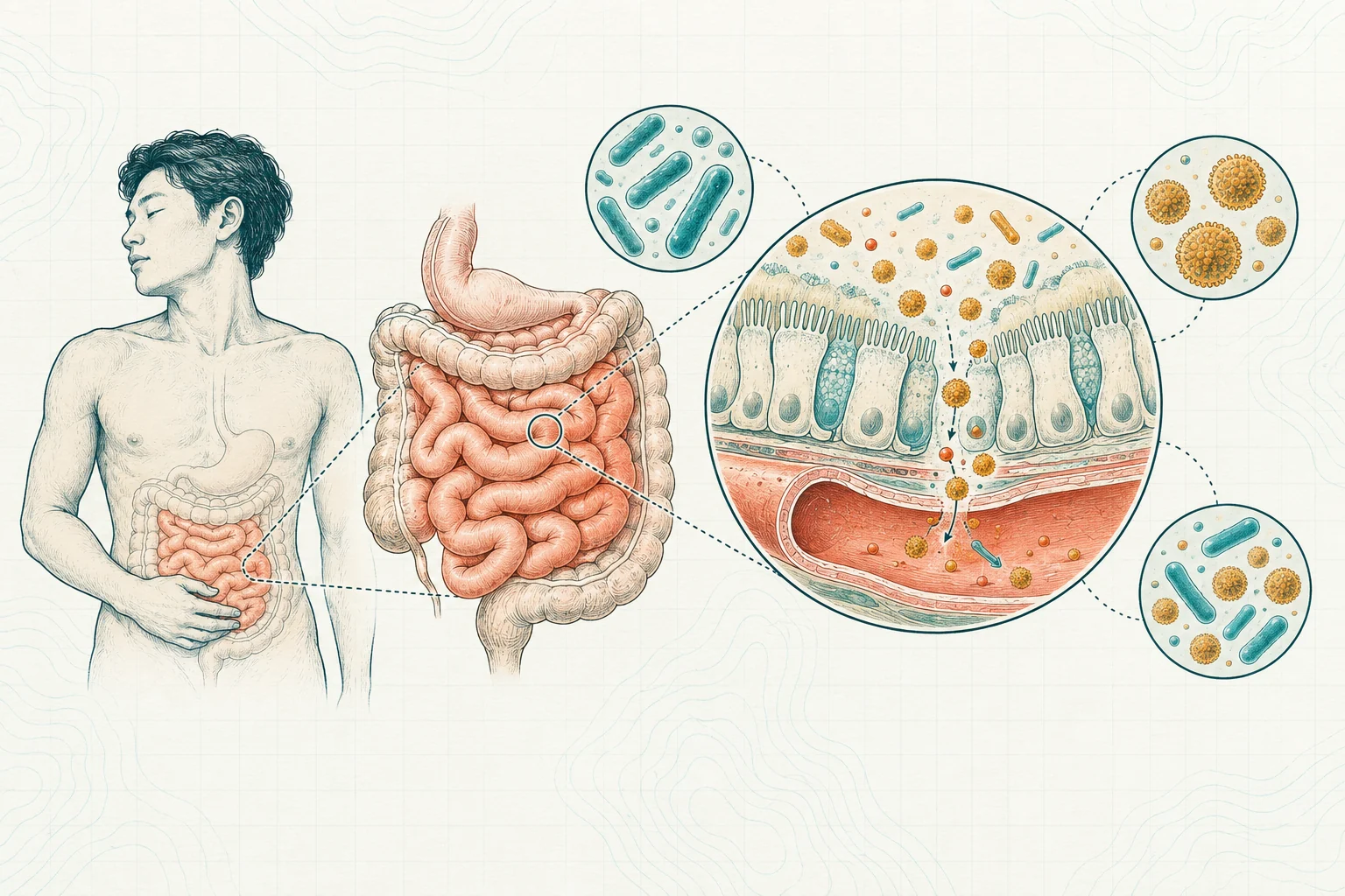 Ilustrasi plat spesimen BloomLab: apa itu lps & bahayanya jika masuk ke aliran darah dan hubungannya dengan kesehatan usus