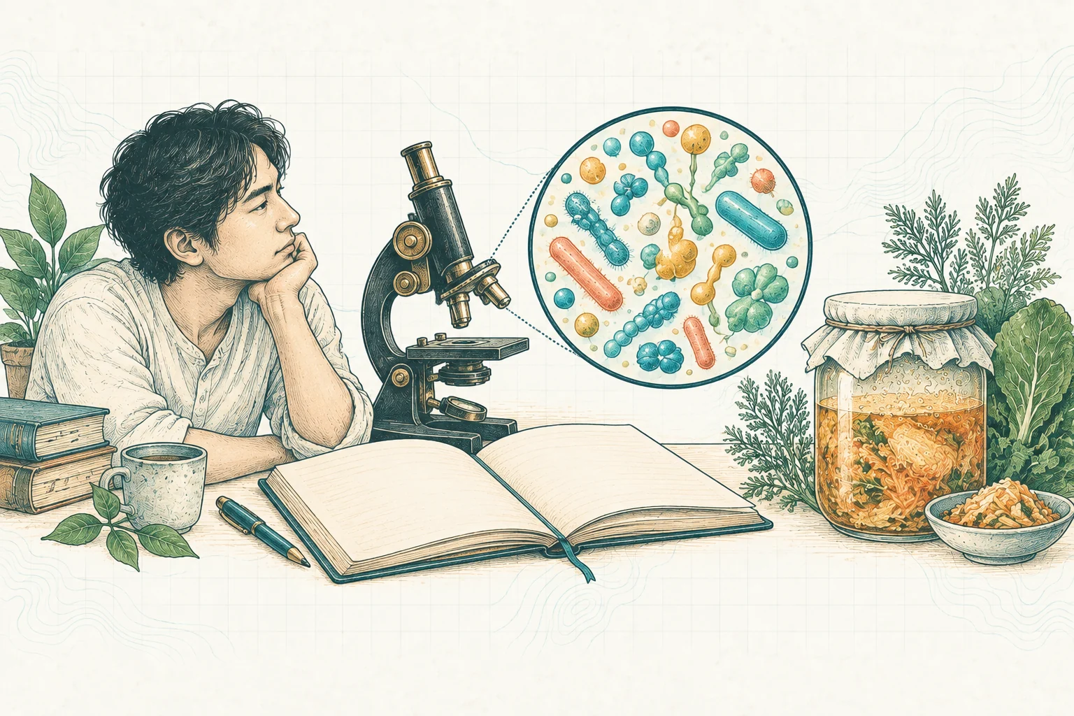 Ilustrasi plat spesimen BloomLab: kenapa aku mendalami microbiome dan hubungannya dengan kesehatan usus