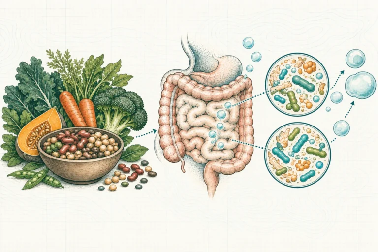 Ilustrasi plat spesimen BloomLab: kenapa sering buang angin ketika baru konsumsi serat dan hubungannya dengan kesehatan usus