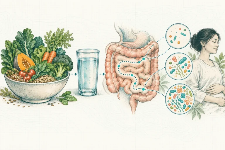 Ilustrasi plat spesimen BloomLab: konsumsi serat, tapi bab nggak langsung lancar ini alasannya dan hubungannya dengan kesehatan usus