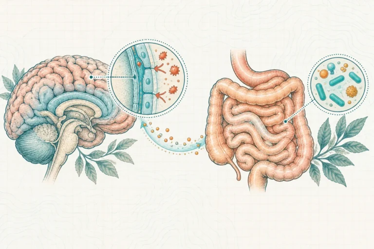 Ilustrasi plat spesimen BloomLab: lps dan blood brain barrier (bbb) rahasia kesehatan otak yang jarang diungkap dan hubungannya dengan kesehatan usus