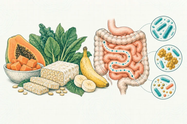 Ilustrasi plat spesimen BloomLab: rahasia usus sehat makanan ini bisa bikin pencernaanmu lancar dan hubungannya dengan kesehatan usus
