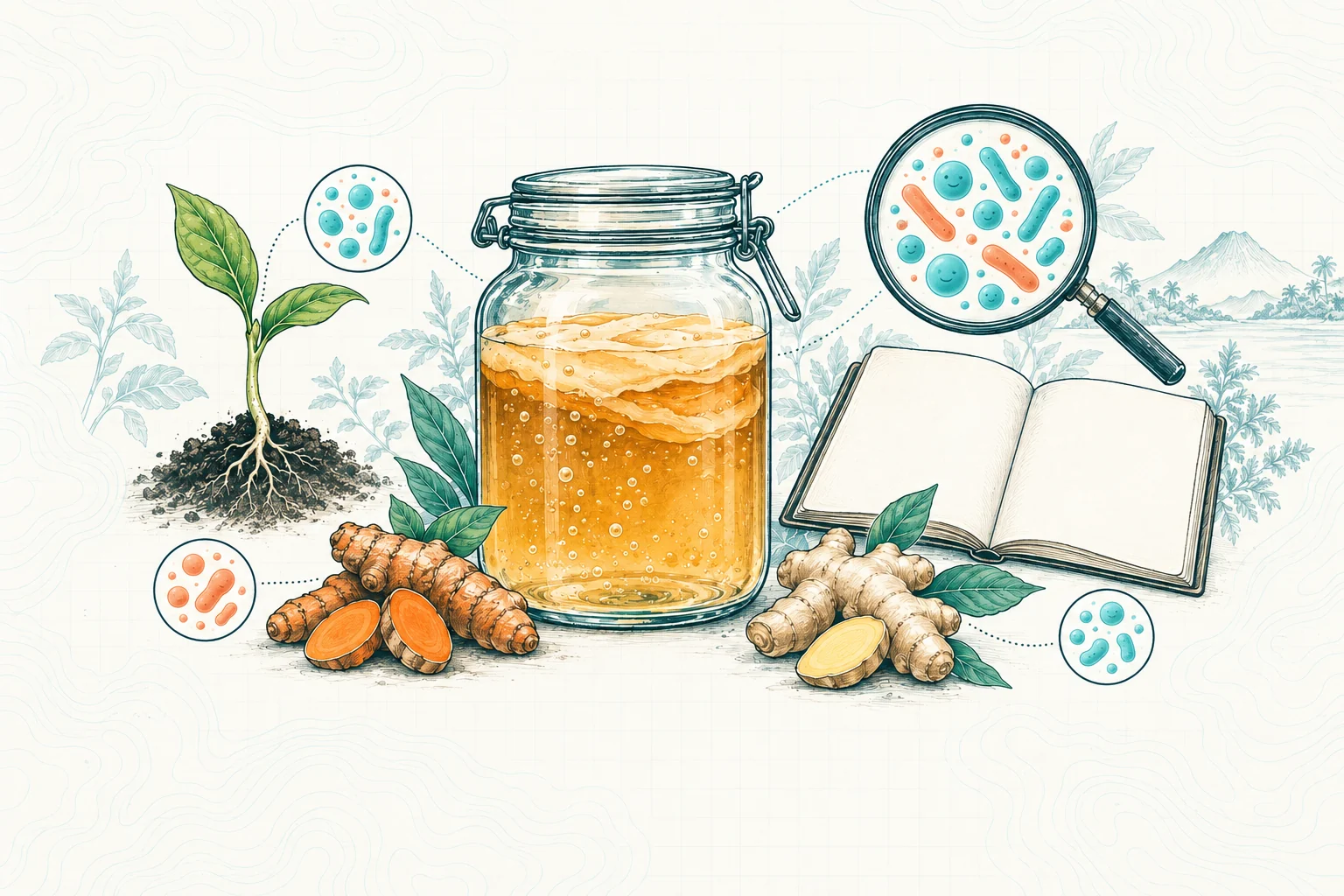 Ilustrasi plat spesimen BloomLab: mengapa aku membuat bloomlab dan hubungannya dengan kesehatan usus