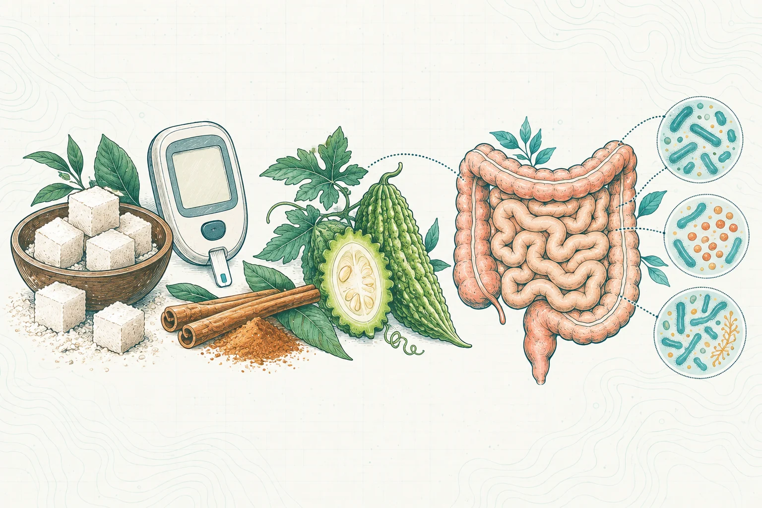Ilustrasi plat spesimen BloomLab: gula darah susah turun bakteri usus bisa jadi kunci dan hubungannya dengan kesehatan usus