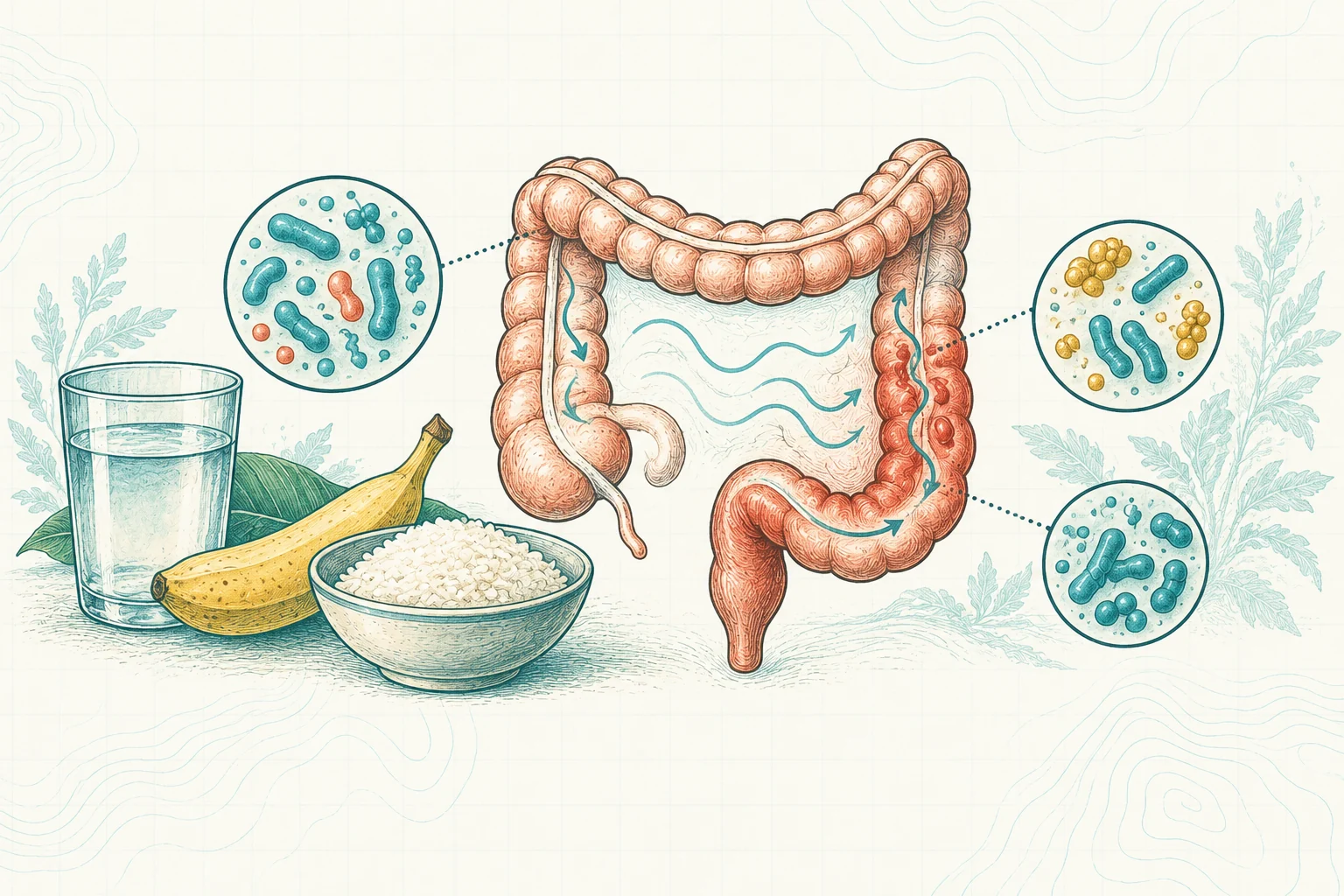 Ilustrasi plat spesimen BloomLab: diare 5 penyebab berbahaya yang jarang diketahui dan hubungannya dengan kesehatan usus