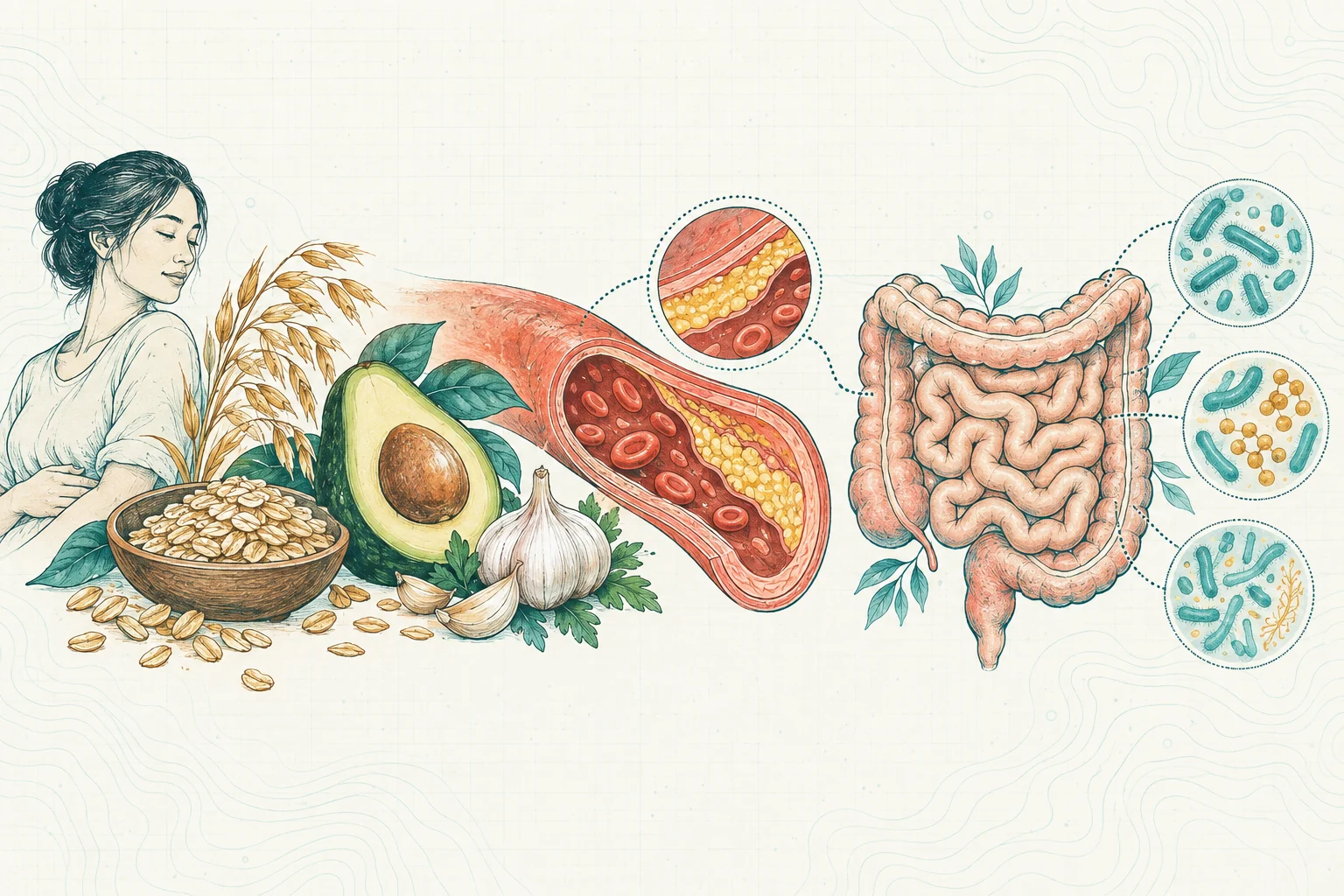 Ilustrasi plat spesimen BloomLab: kolesterol tinggi 6 cara alami turunkan lewat usus dan hubungannya dengan kesehatan usus