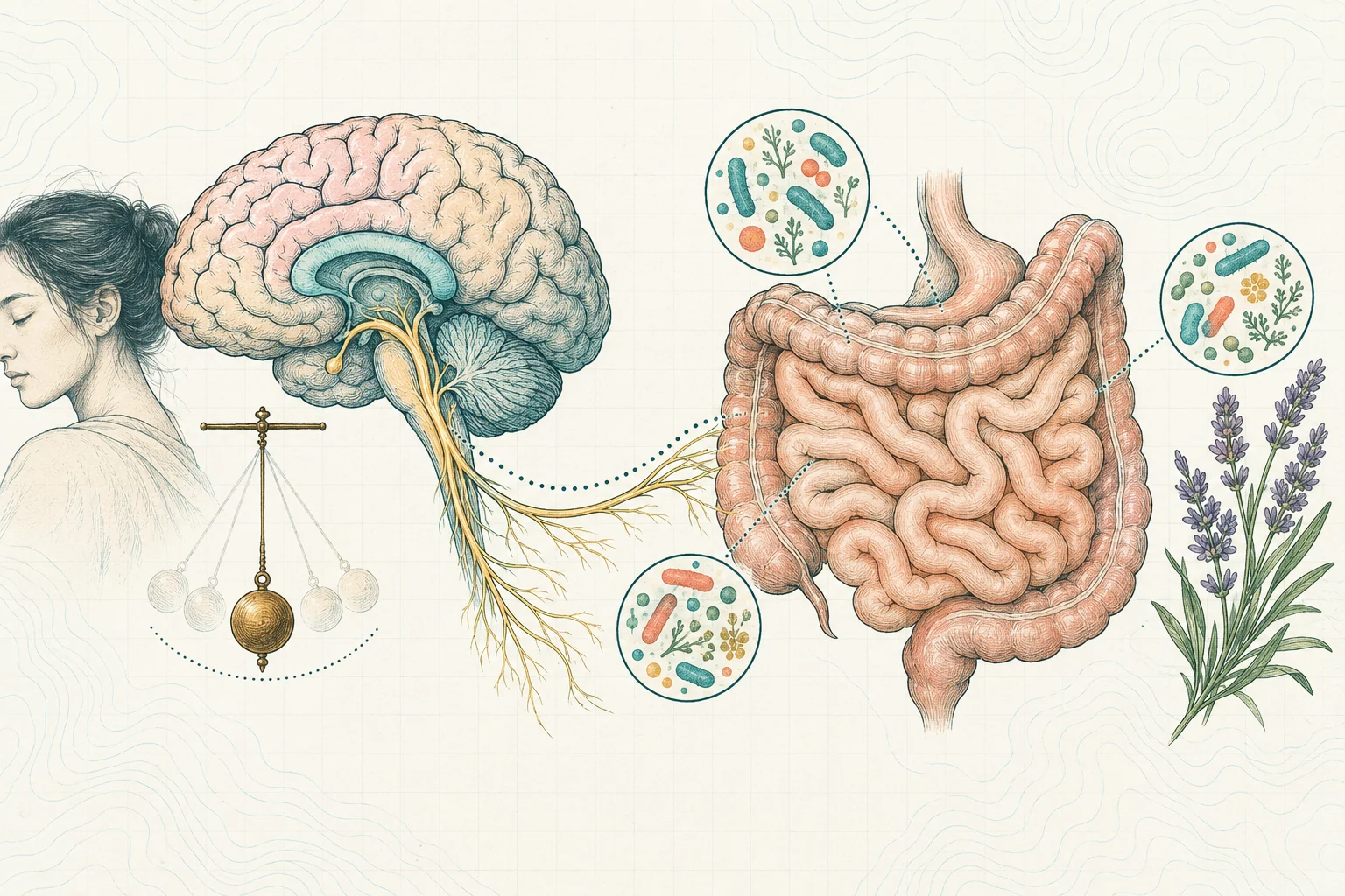 Ilustrasi plat spesimen BloomLab: mood swing 5 tanda ususmu butuh perhatian serius dan hubungannya dengan kesehatan usus