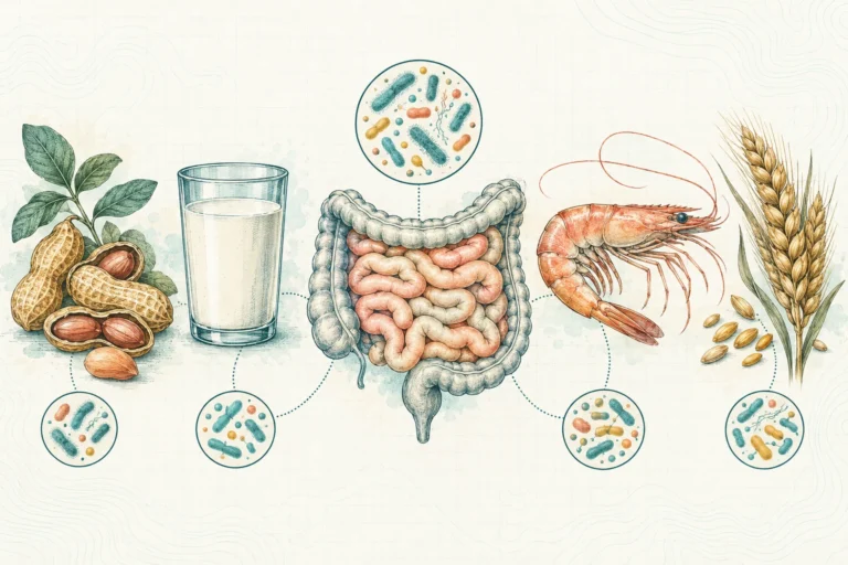 Ilustrasi plat spesimen BloomLab: alergi makanan 5 tanda ususmu sedang bermasalah dan hubungannya dengan kesehatan usus