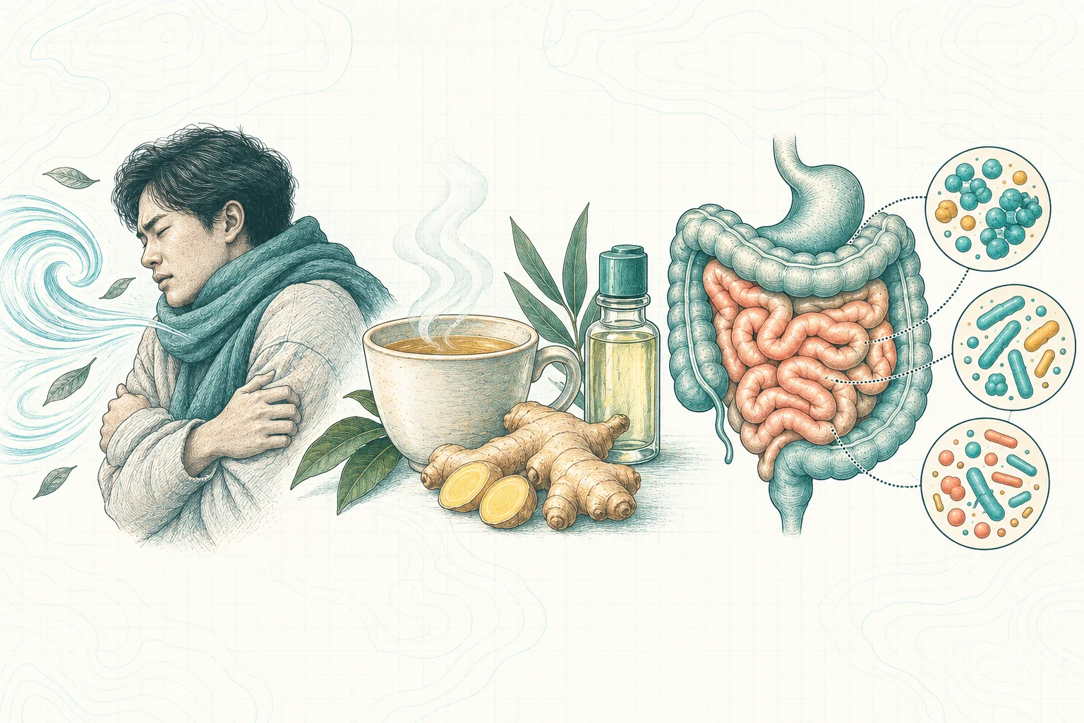 Ilustrasi plat spesimen BloomLab: masuk angin 5 tanda daya tahan ususmu lemah dan hubungannya dengan kesehatan usus