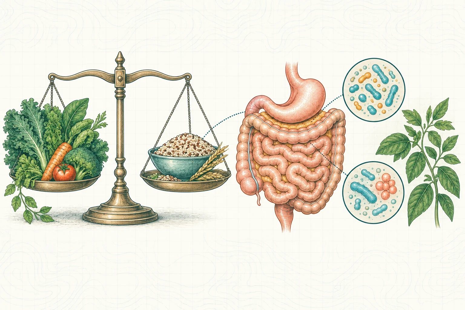 Ilustrasi plat spesimen BloomLab: berat badan ideal 5 cara capai lewat kesehatan usus dan hubungannya dengan kesehatan usus