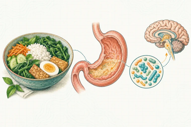 Ilustrasi plat spesimen BloomLab: nafsu makan 5 fakta hubungannya dengan bakteri usus dan hubungannya dengan kesehatan usus