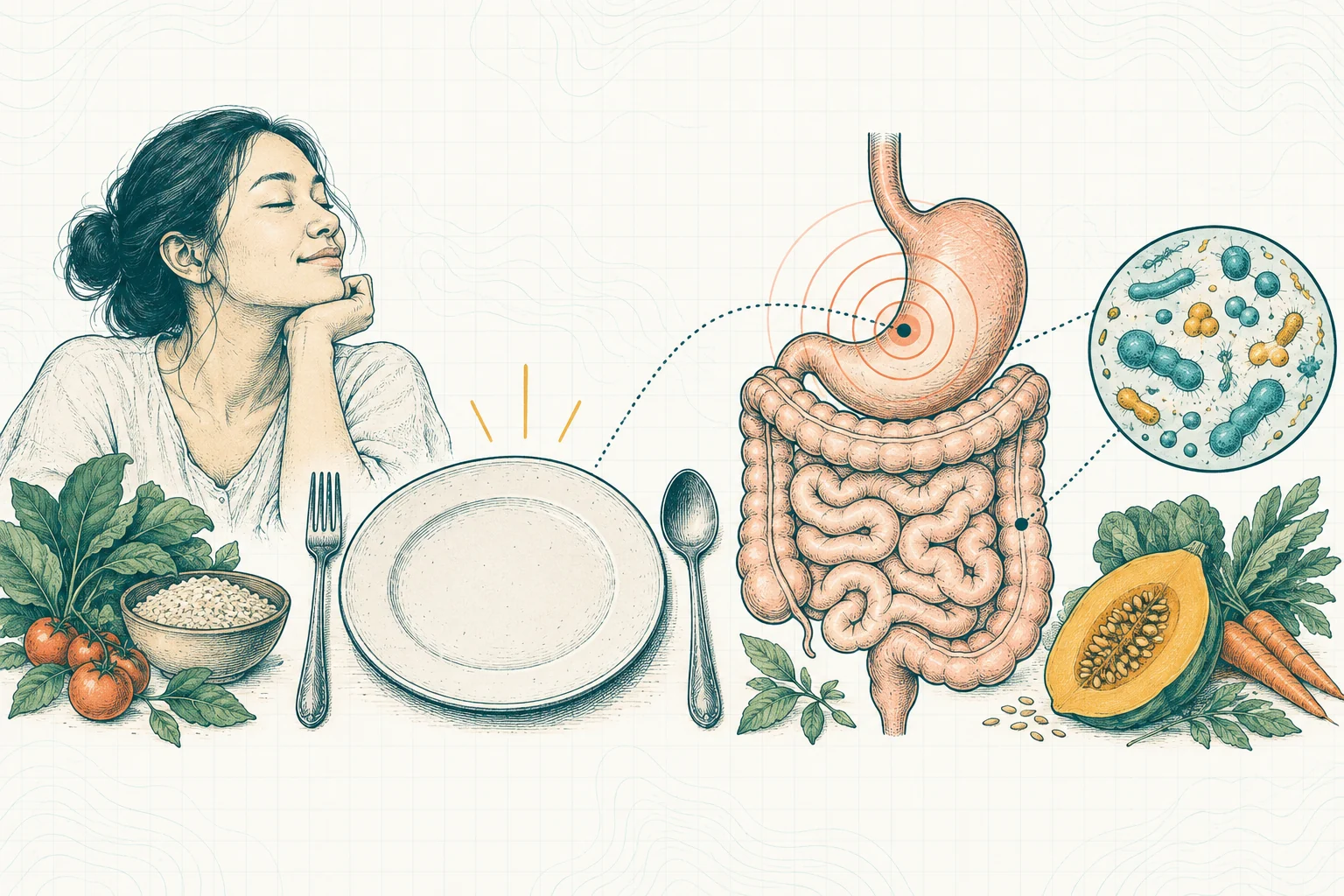 Ilustrasi plat spesimen BloomLab: nafsu makan berlebihan 5 hubungan dengan bakteri usus dan hubungannya dengan kesehatan usus