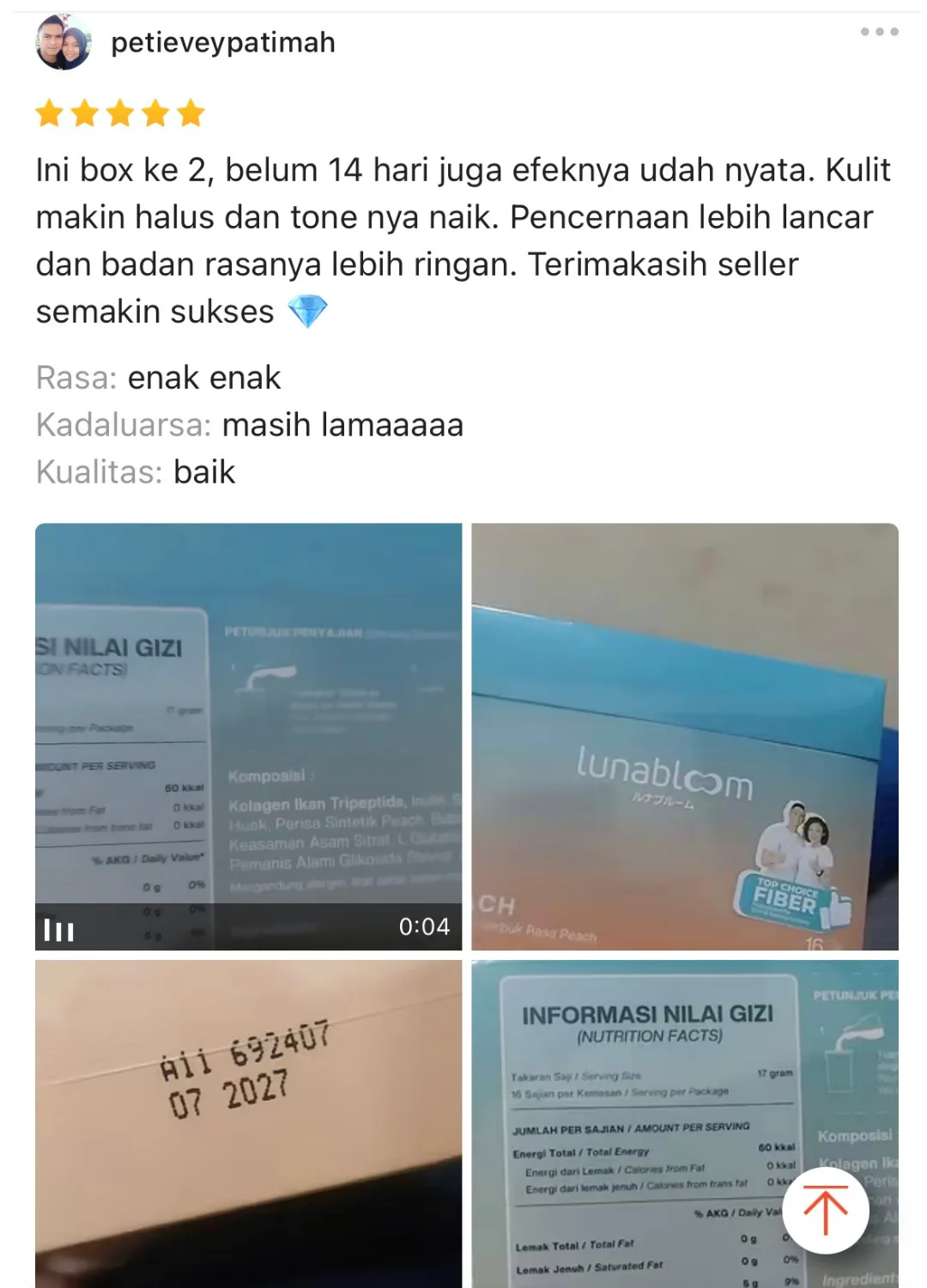 Testimoni BloomLab - pencernaan membaik