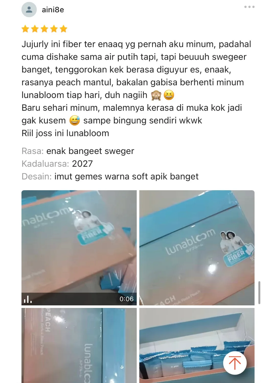 Testimoni BloomLab - perubahan kulit dan pencernaan