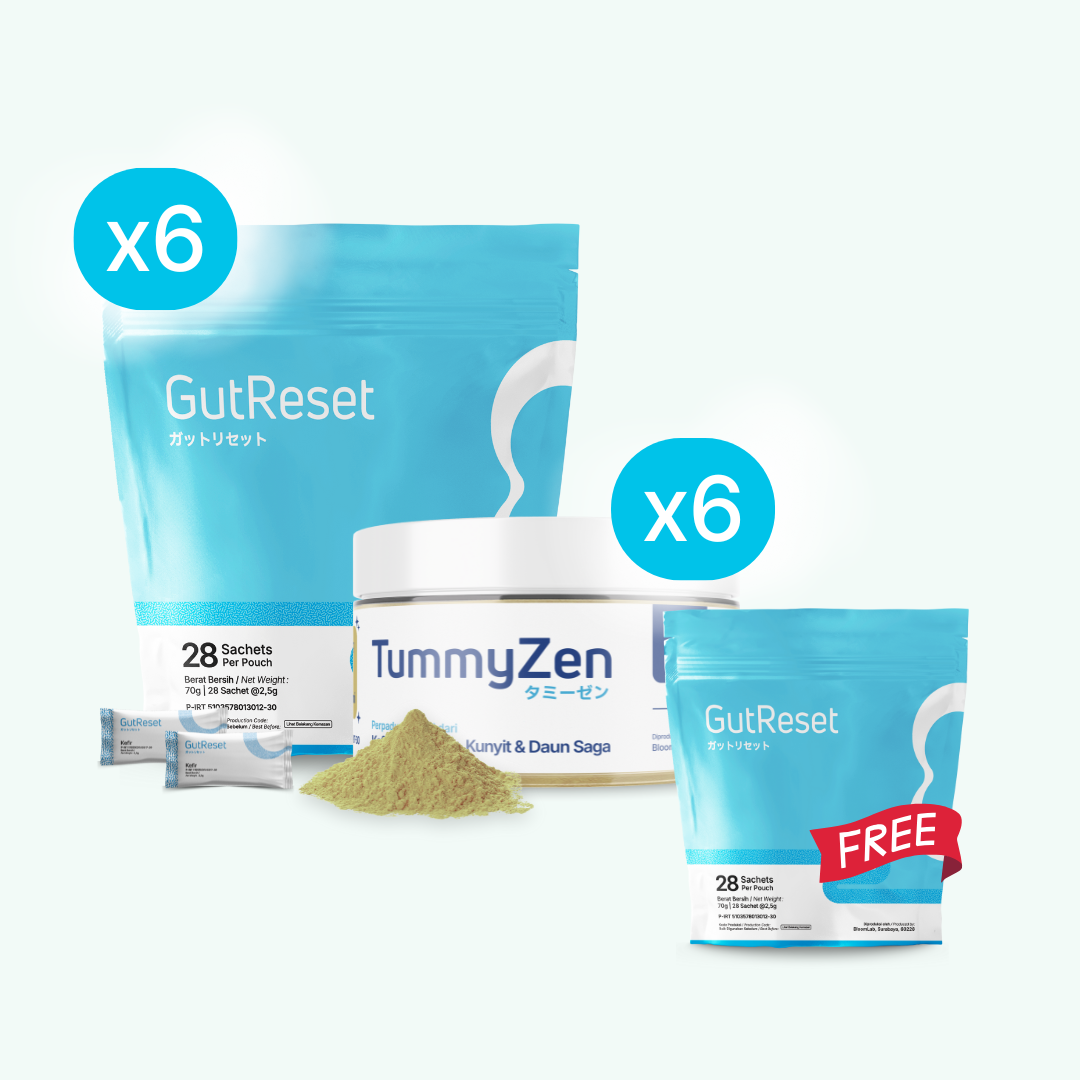 6 Pouch GutReset & 6 Jar TummyZen 70g