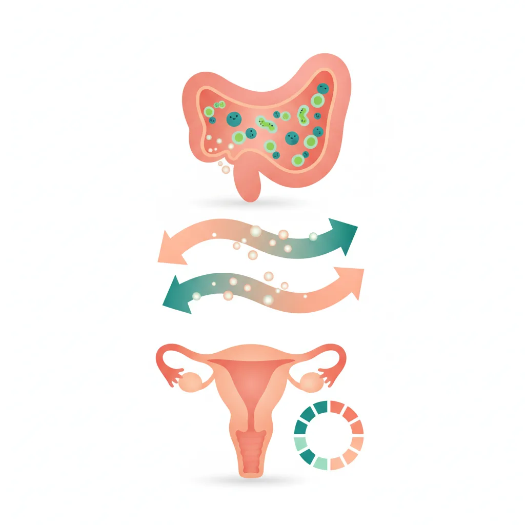 Infografik: siklus haid tidak teratur dan kesehatan usus