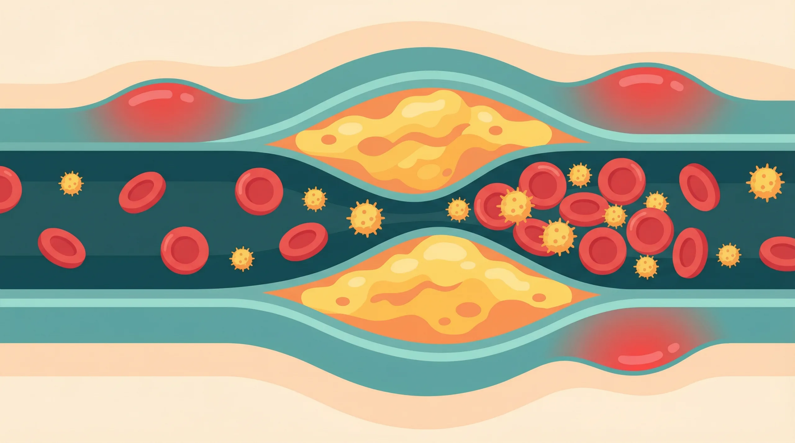 Ilustrasi kolesterol tinggi - kesehatan usus