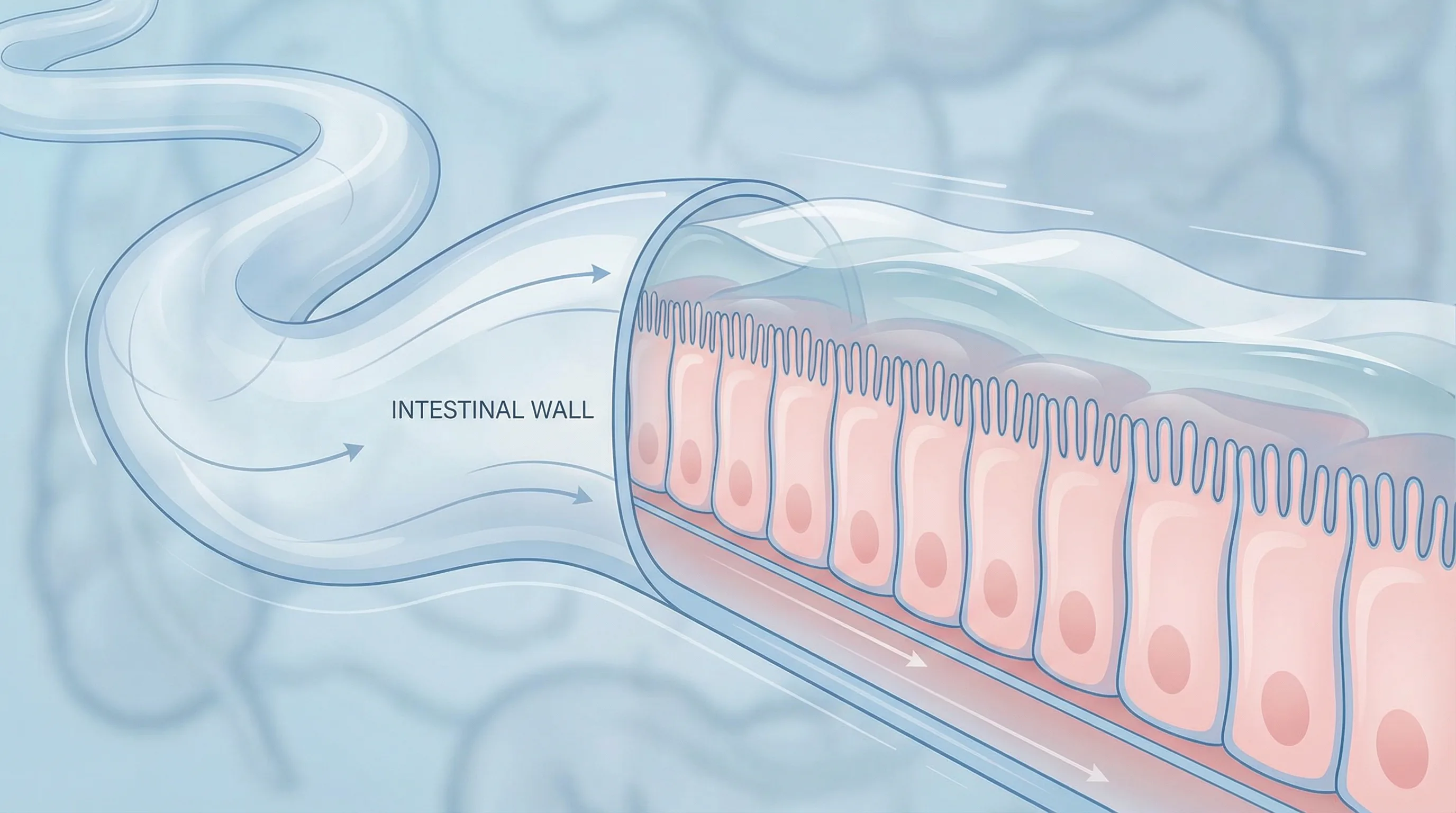 Lapisan dinding usus dan tight junction sehat