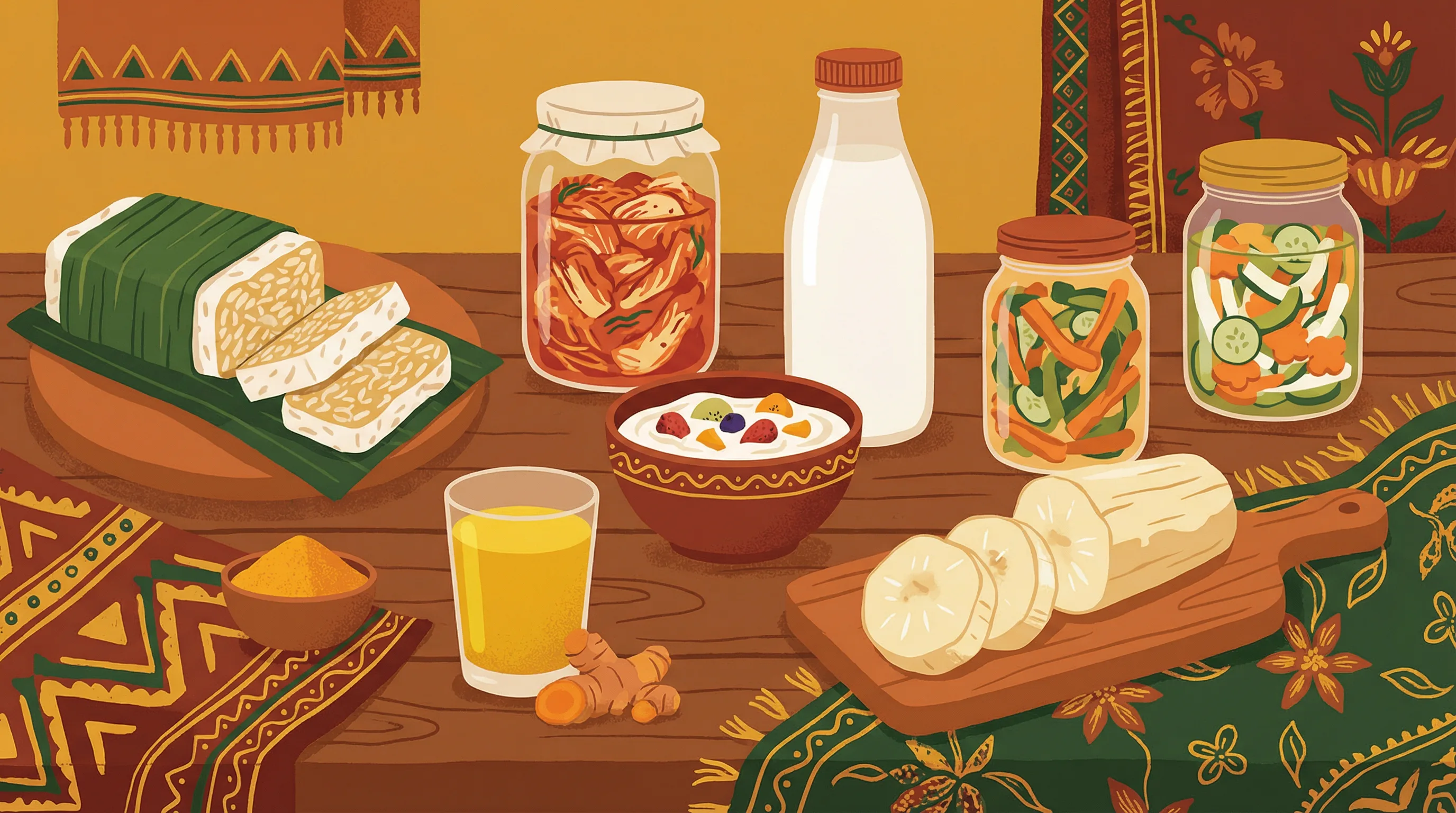 Makanan fermentasi Indonesia untuk microbiome