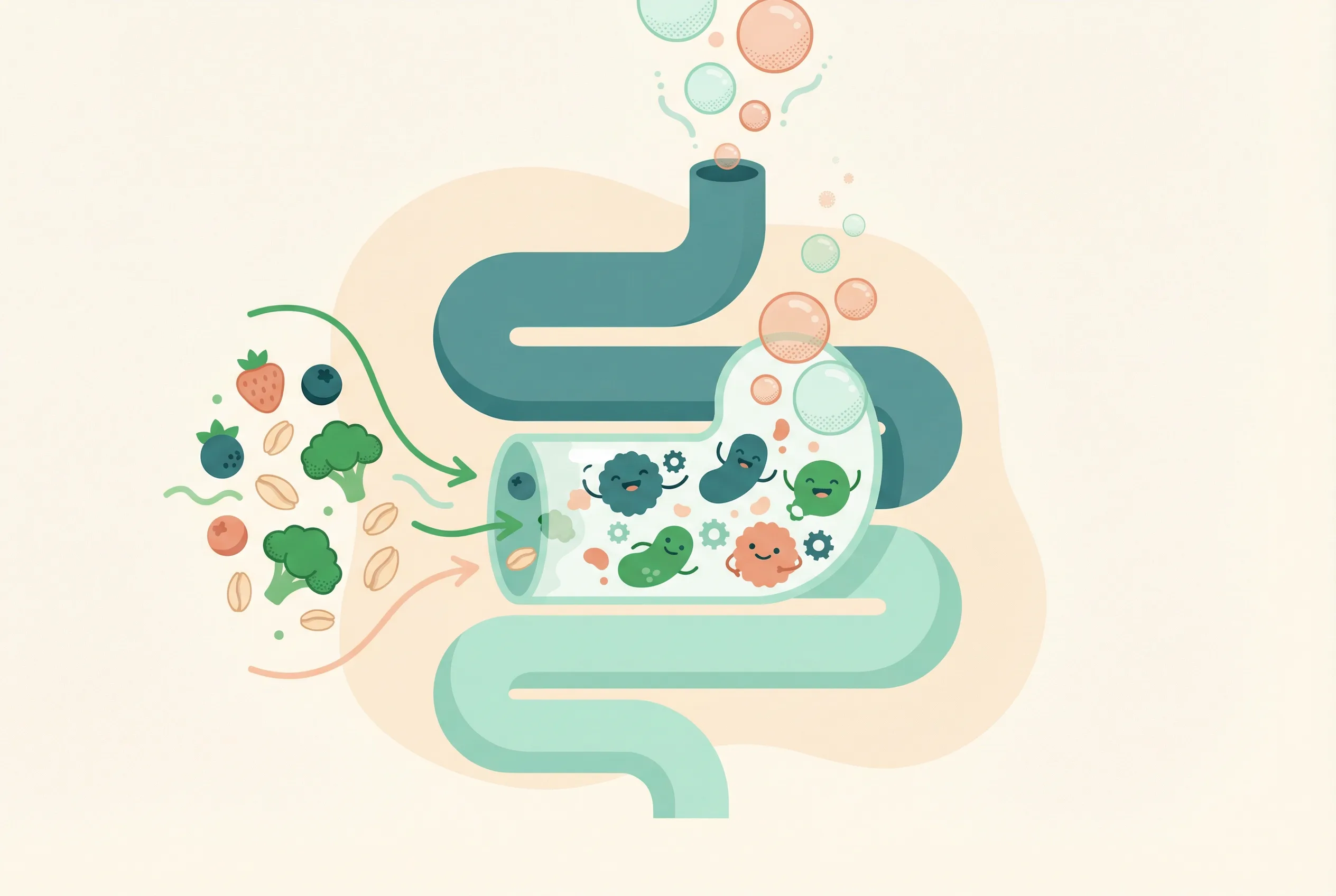 Ilustrasi kenapa sering buang angin saat baru konsumsi serat