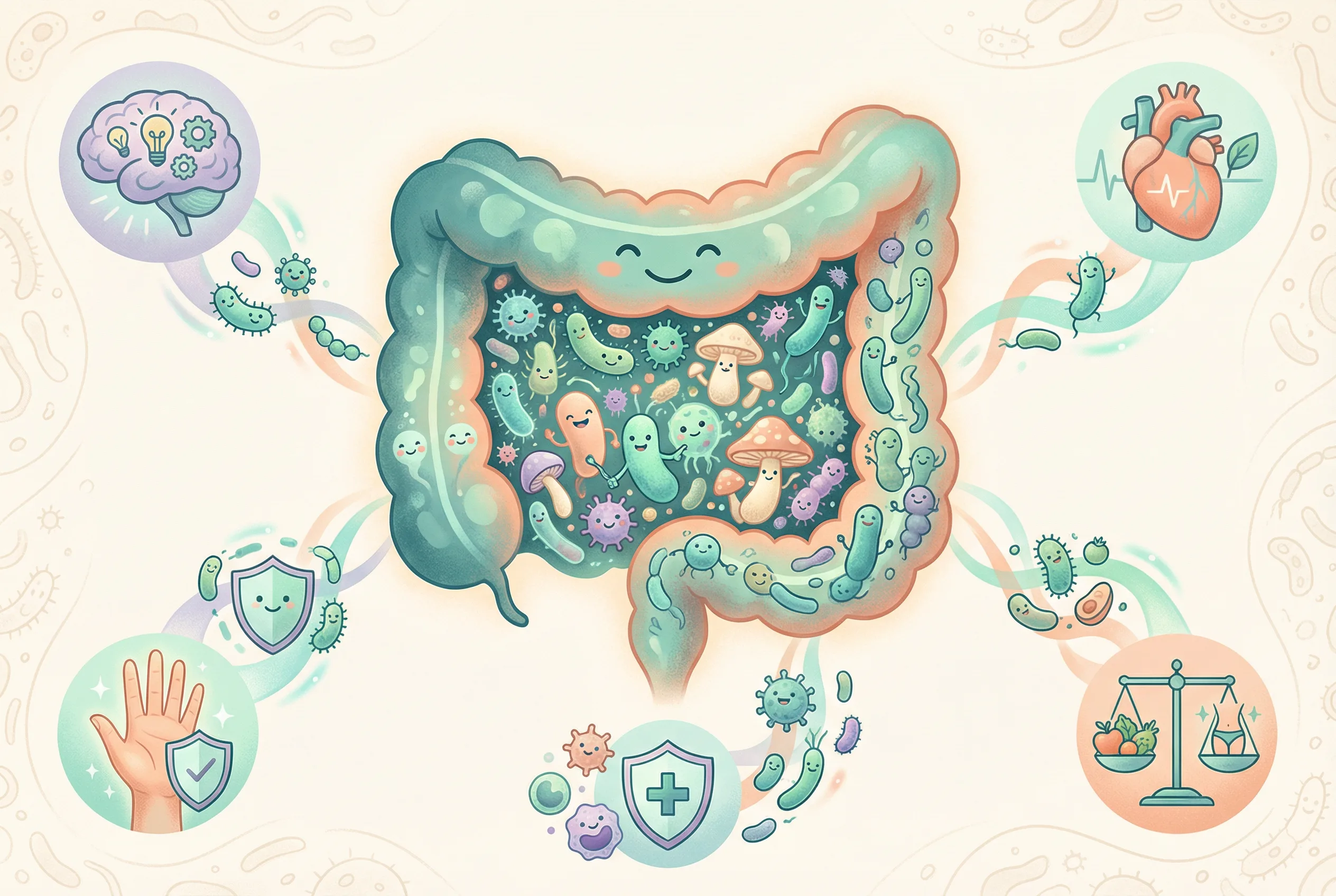 Ilustrasi mengenal microbiome dan pentingnya untuk hidup sehat