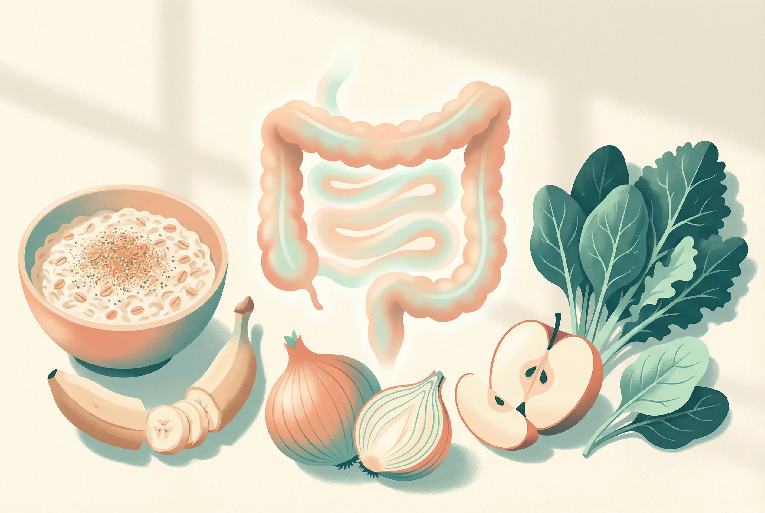 Ilustrasi serat larut dan manfaatnya untuk kesehatan usus