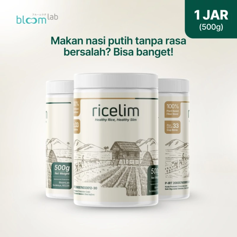 Ricelim Paket Hemat 3 Jar bundling serat nasi keluarga - Rp 877.500