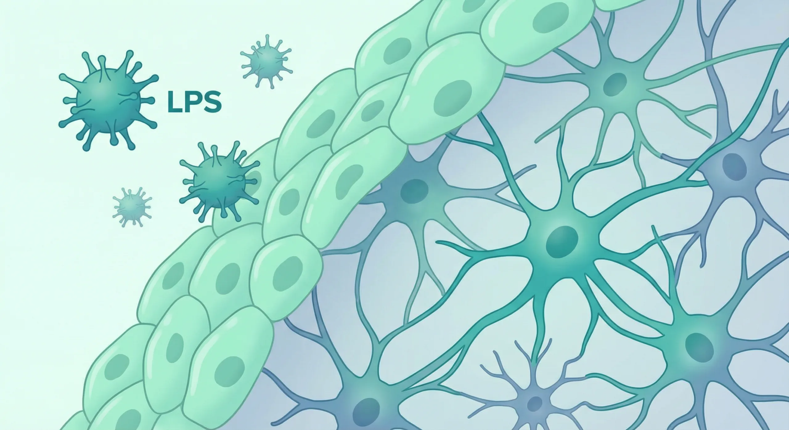 Ilustrasi brain fog - kesehatan usus