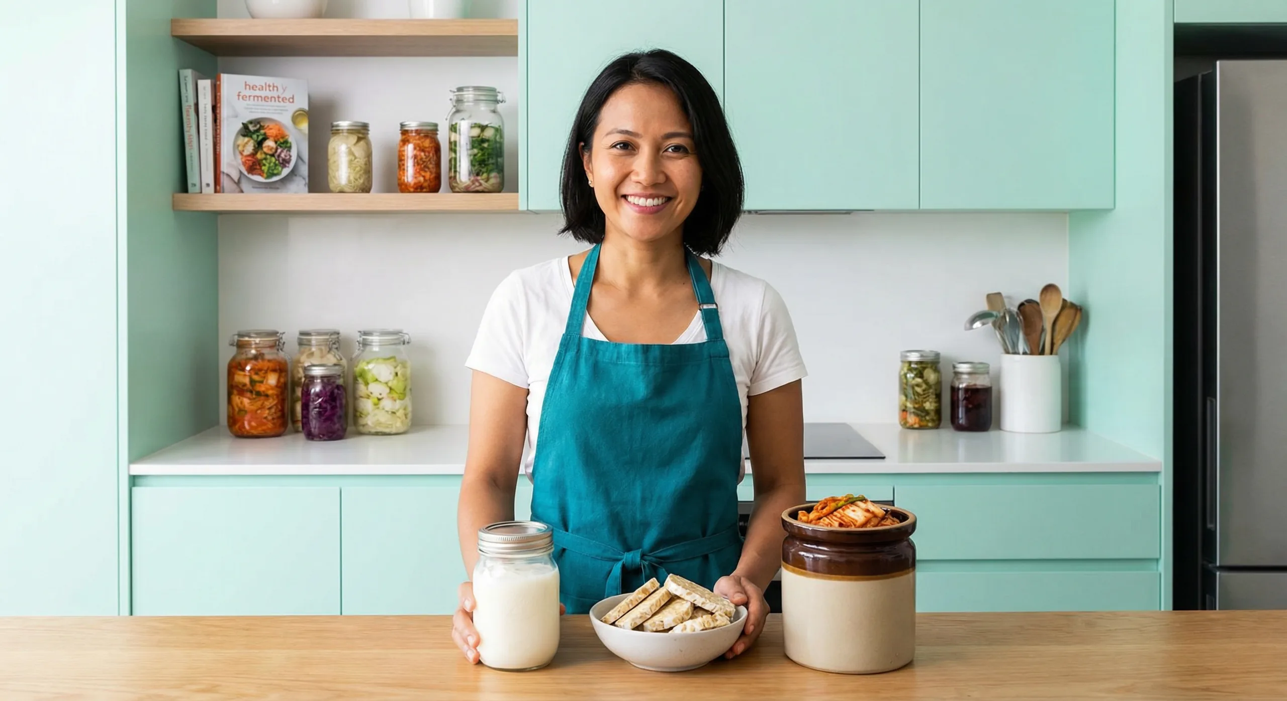 makanan fermentasi - kesehatan usus dan bakteri mikrobiom