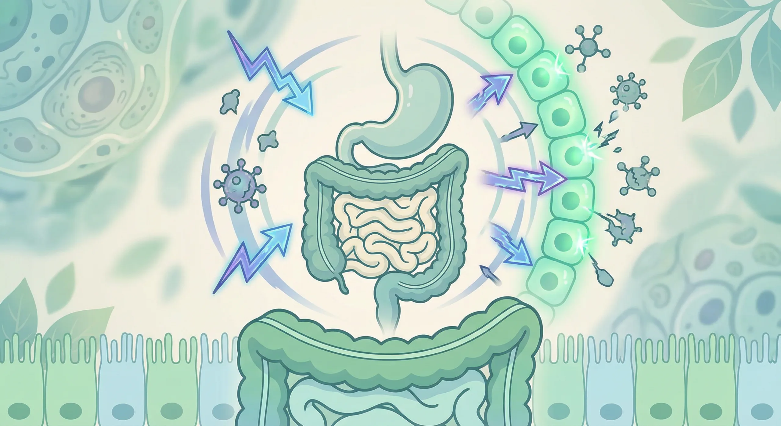 Ilustrasi penuaan dini - kesehatan usus