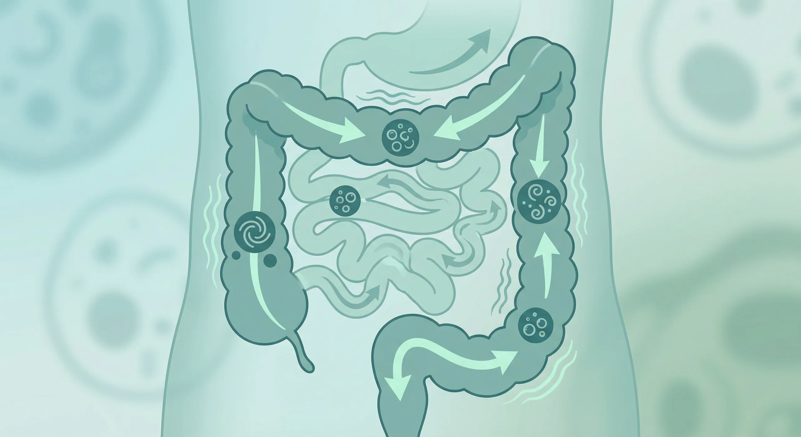 Ilustrasi iritasi usus - kesehatan usus