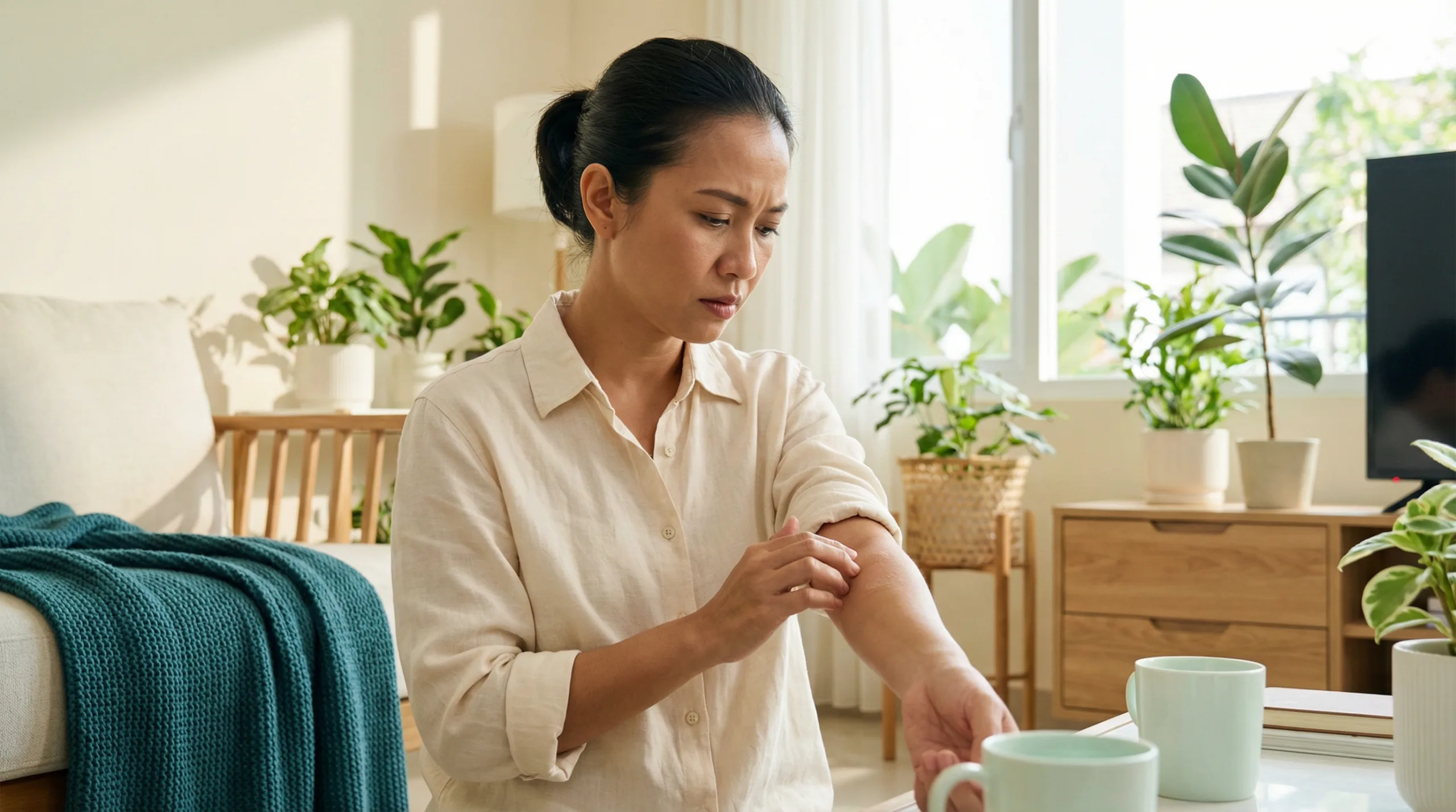 kulit gatal - kesehatan usus dan bakteri mikrobiom