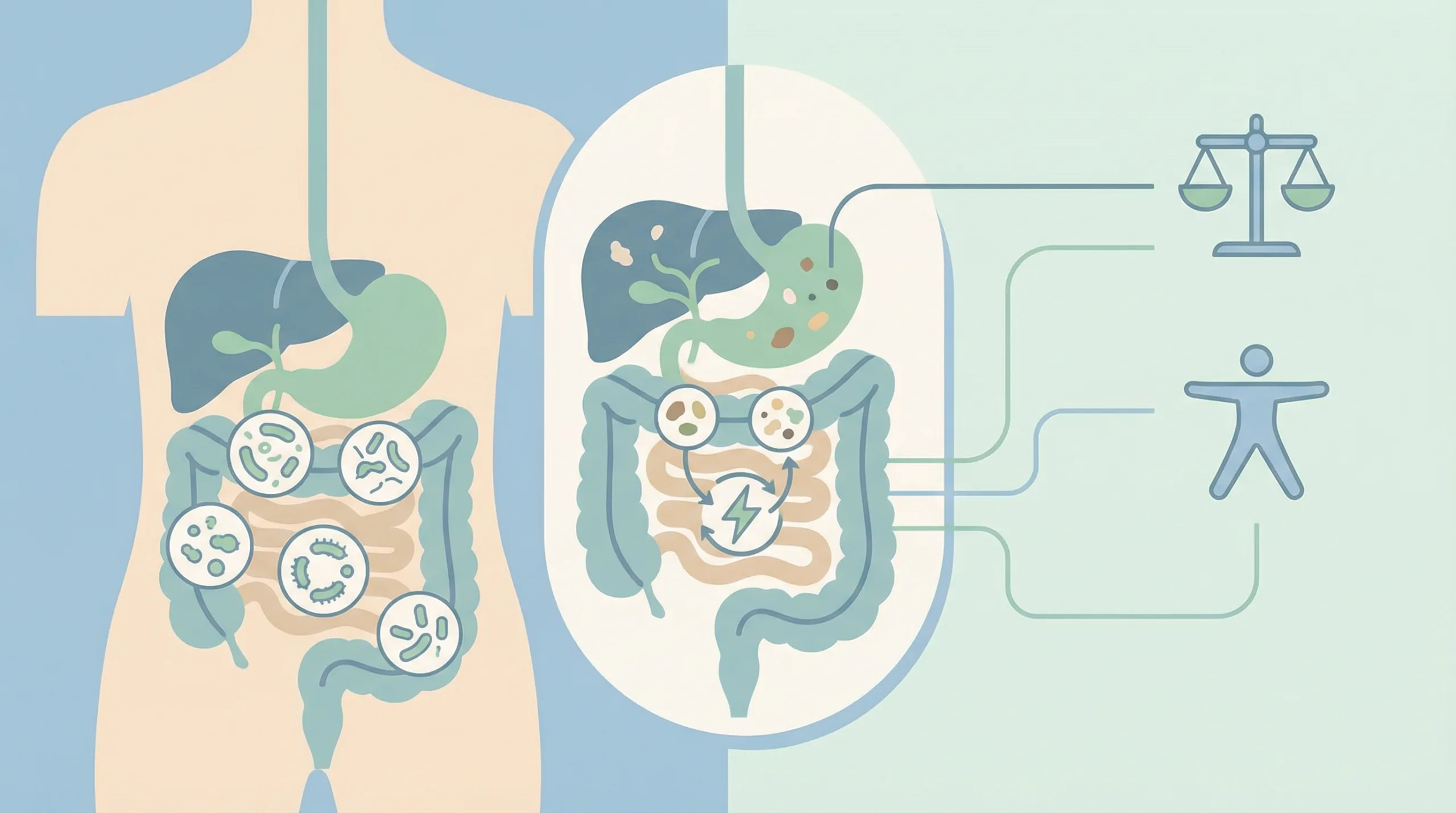 Ilustrasi berat badan ideal - kesehatan usus