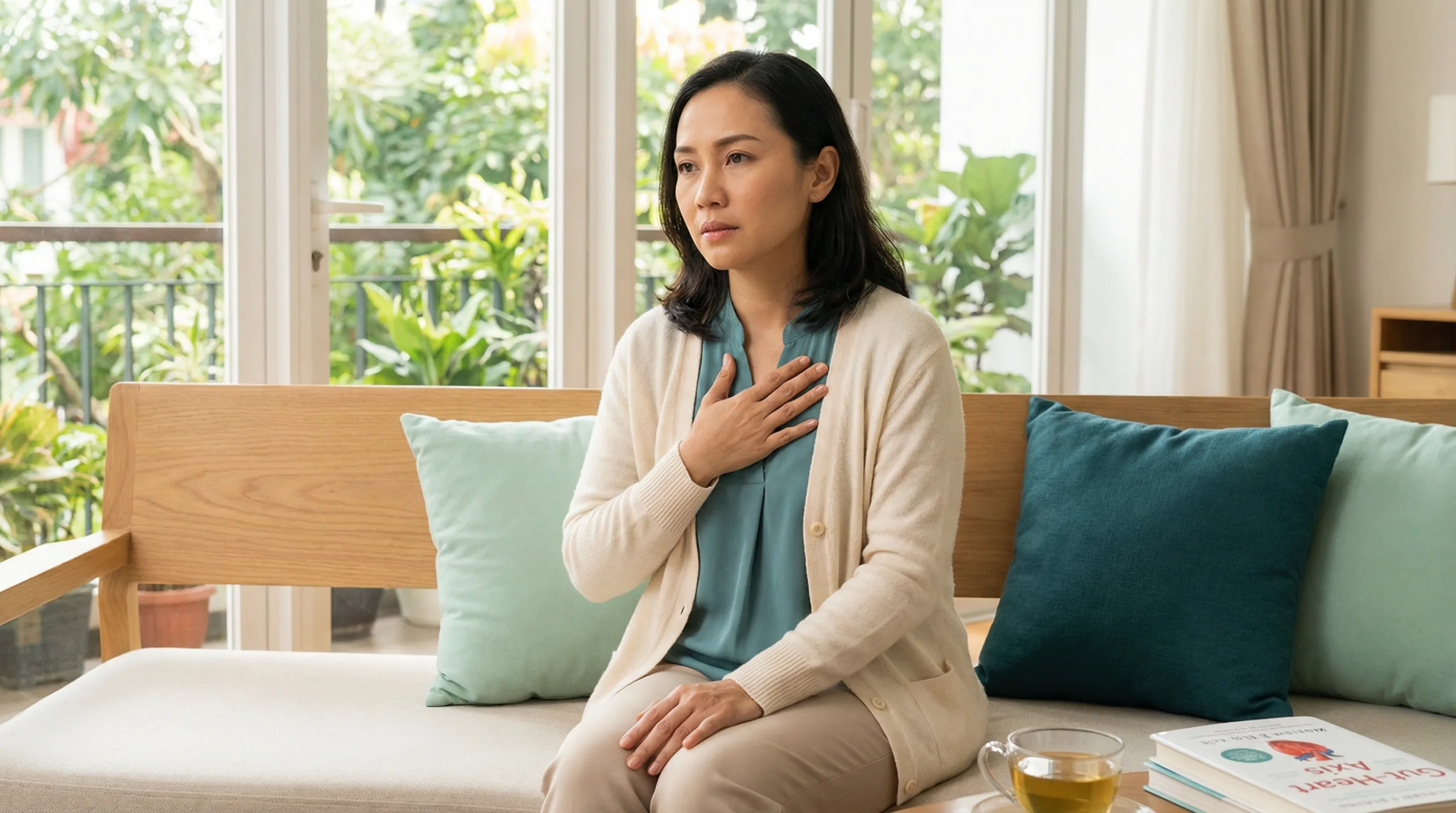 jantung berdebar - kesehatan usus dan bakteri mikrobiom