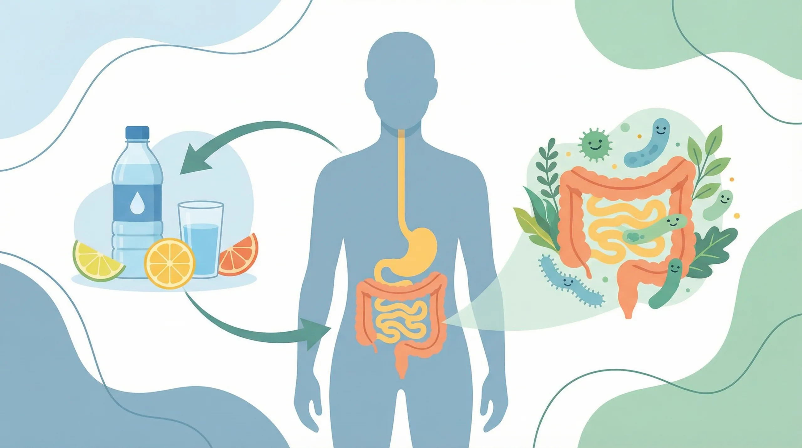 Ilustrasi bibir kering - kesehatan usus