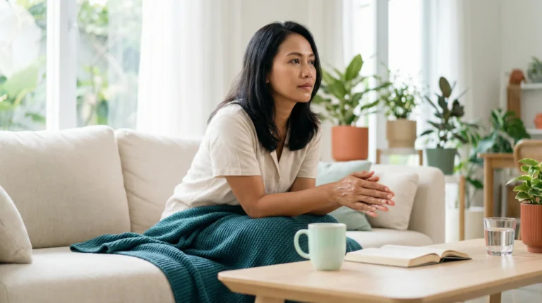 tangan berkeringat - kesehatan usus dan bakteri mikrobiom