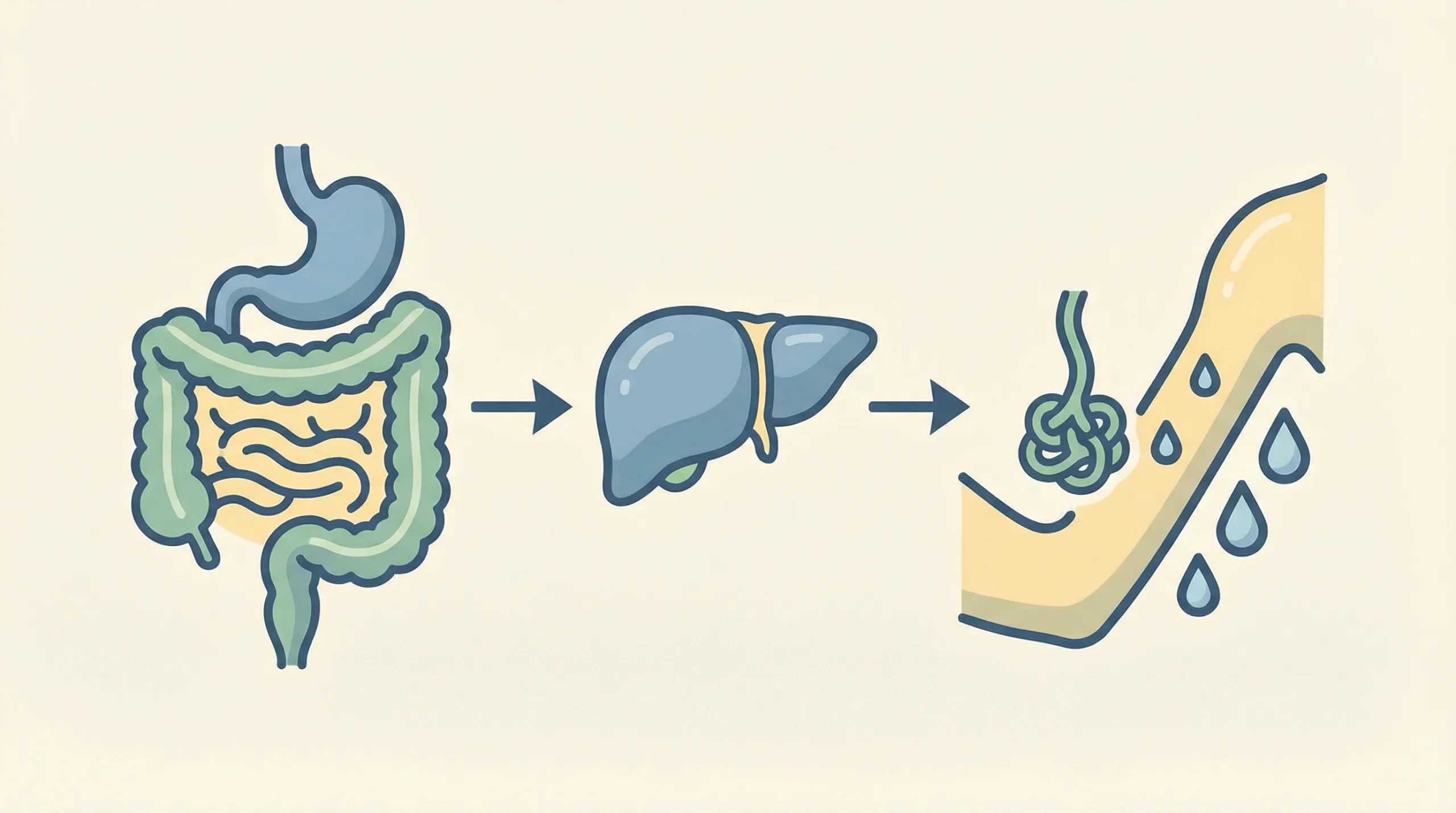 Ilustrasi keringat berlebihan - kesehatan usus