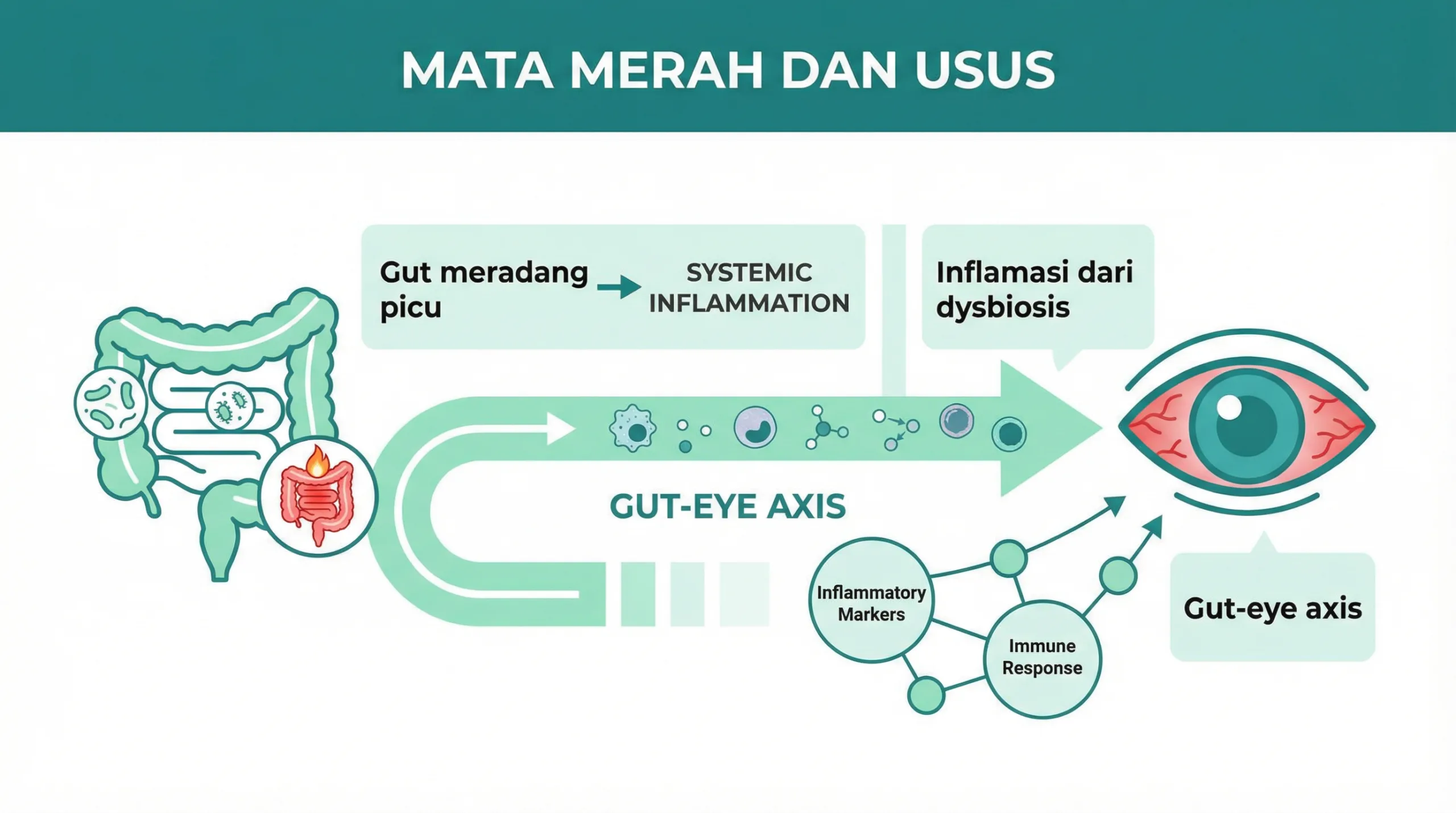 Infografik mata merah