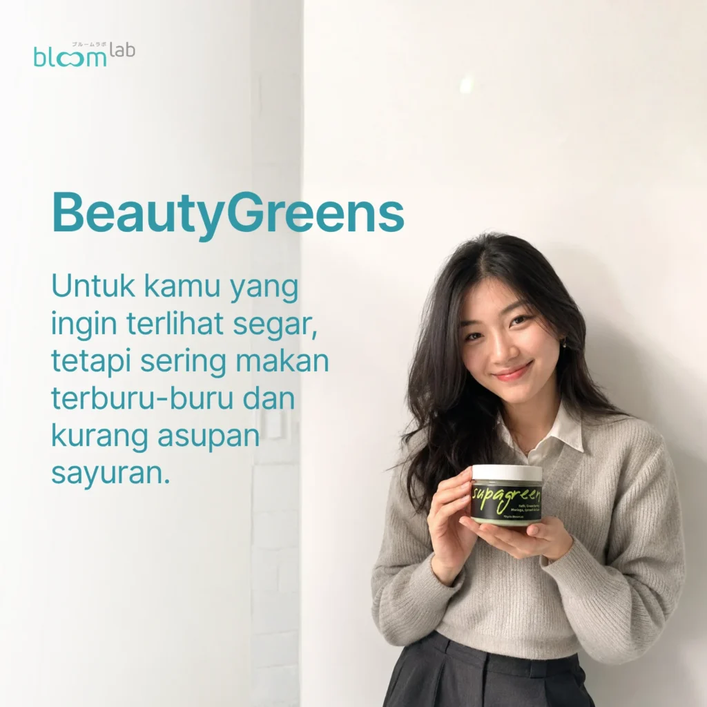 BeautyGreens untuk yang ingin terlihat segar tapi kurang asupan sayuran