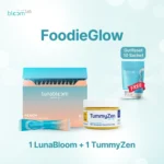 FoodieGlow paket, komposisi LunaBloom dan TummyZen